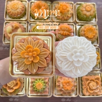 Khuôn 9cm làm xôi, rau câu, bánh trung thu [ Hoa mai tầng ]